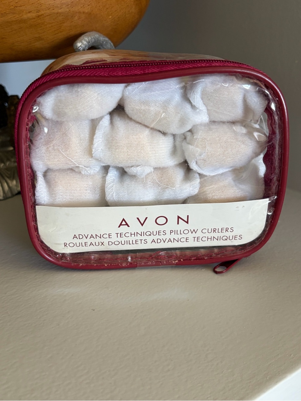 New Avon Soft Pillow Curlers Advanced Techniques Zip Clear Case Heatless Vintage